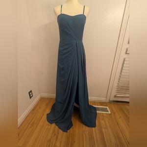 JJ's House A-line Sweetheart Floor-Length Chiffon Bridesmaid Dress Size US 6